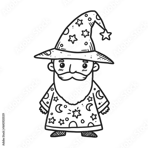 Medieval Wizard Male Boy Magician Witch Character