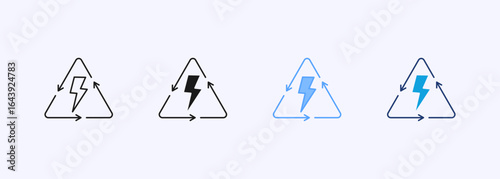 Sustainable Energy Icon Set Multiple Style Collection