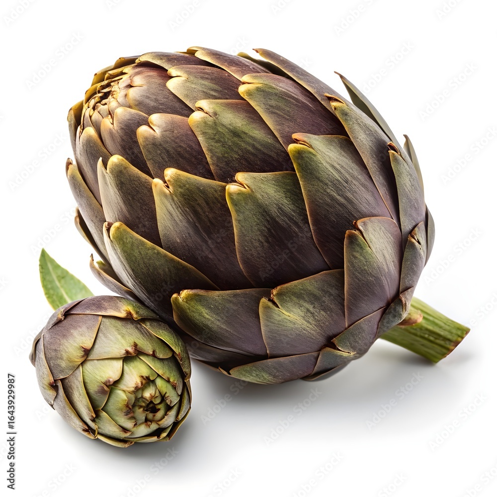 Fototapeta premium Waldspindel Black Jerusalem Artichoke Striking Dark Heirloom Tuber with Rich Earthy Skin and Knotted Organic Form Isolated on Crisp White Background for Bold Culinary and Art Photography
