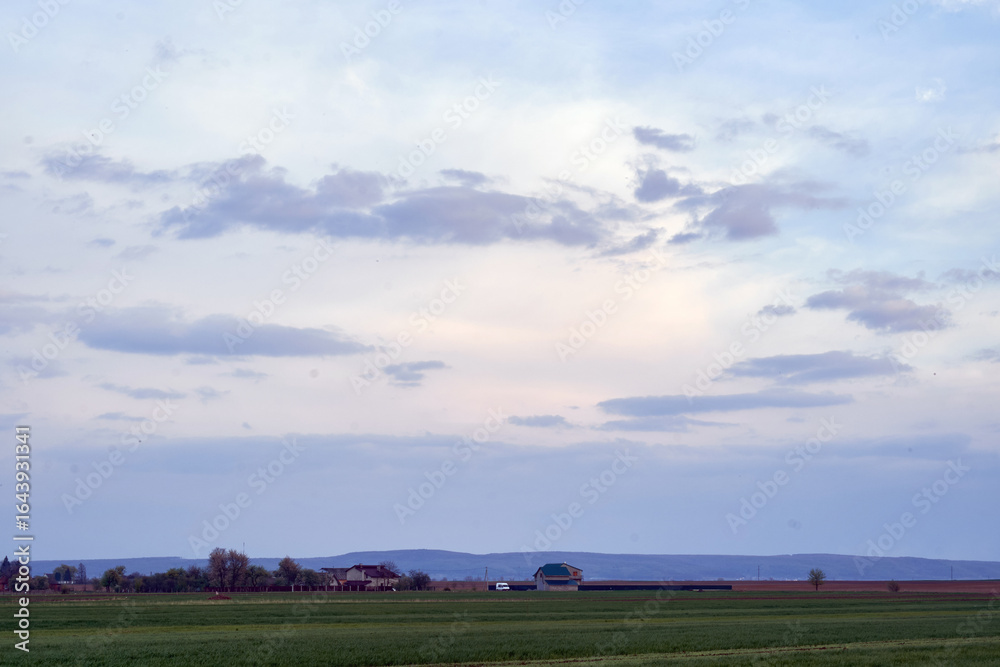 Obraz premium landscape with a farm in Ukraine