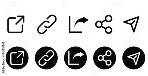 Set of share icon. Share symbol collection vector.