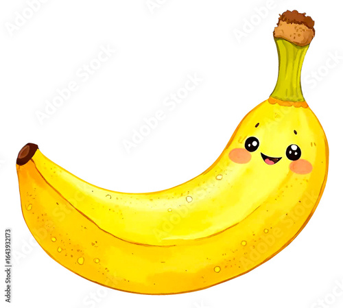 Cute Happy Smiling Banana Character