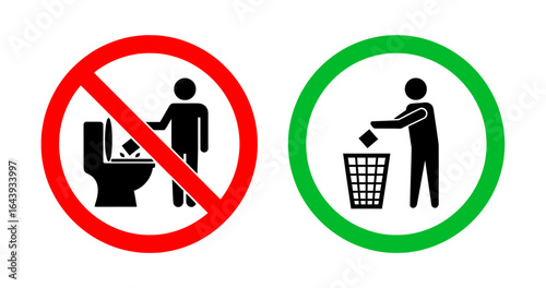 Public Hygiene Awareness, Do Not Flush Waste – Proper Disposal, qw7.ai Guidance for Cleanliness and Sanitation, Promoting Responsible Habits