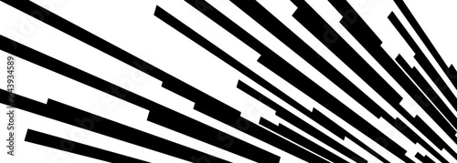 Comic book speed lines isolated on white background stripe effect style for manga speed frame, superhero action, explosion background. Motion line effect, pop art. Vector 10 eps