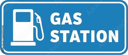 Gas Station Icon A Clean and Clear Sign Indicating Fuel Availability for Road Travelers