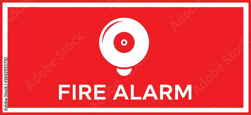 Fire Alarm Sign Essential Safety Symbol for Buildings and Emergency Response Systems.