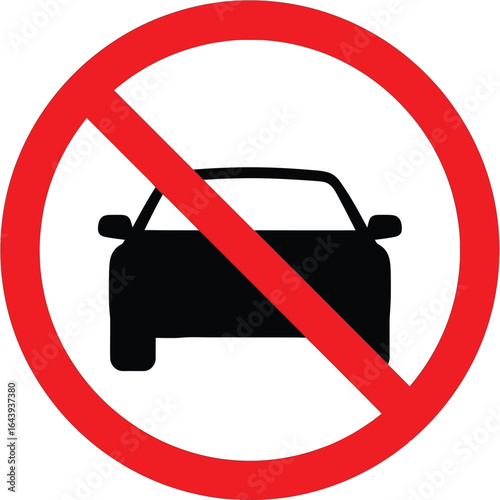 No Entry A Road Sign Indicating Prohibited Vehicle Access, Emphasizing Restrictions and Regulations