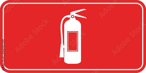 Fire extinguisher safety sign An essential symbol for fire prevention and emergency preparedness in buildings.
