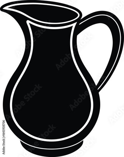 vector illustration of jug