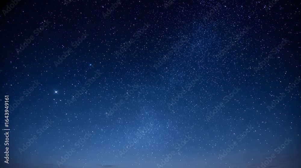 Fototapeta premium Starry night sky, full of twinkling stars.
