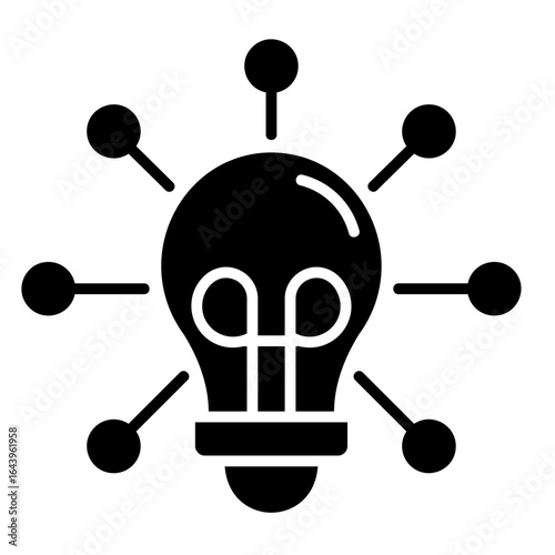Idea Network  Icon Element For Design
