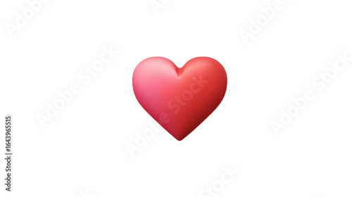 Free Download Heart emoji, soft pink-to-red gradient, modern flat minimal style, isolated - GFXLoad