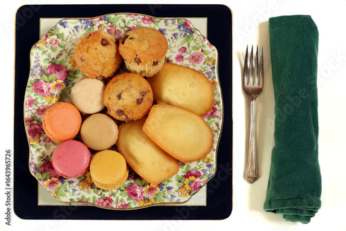 A selection of teatime cakes.
