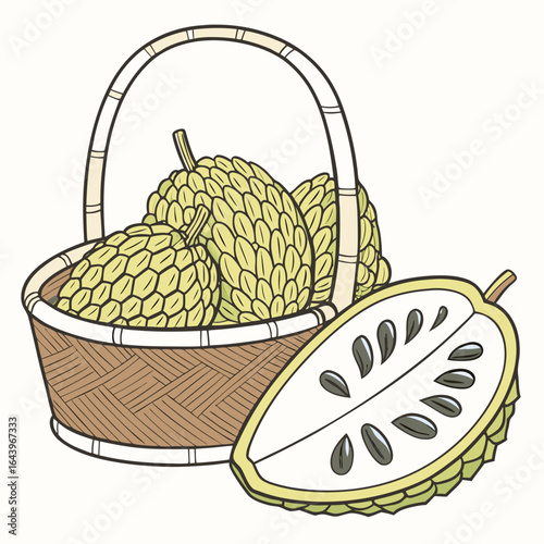 basket with fruits