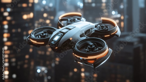quadcopter flying remote control drone