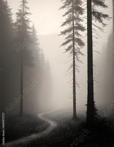 fog in the forest