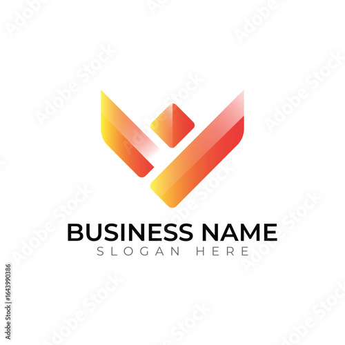 Free Download Stylish V Letter Logo Design with Modern Gradient Effect - GFXLoad