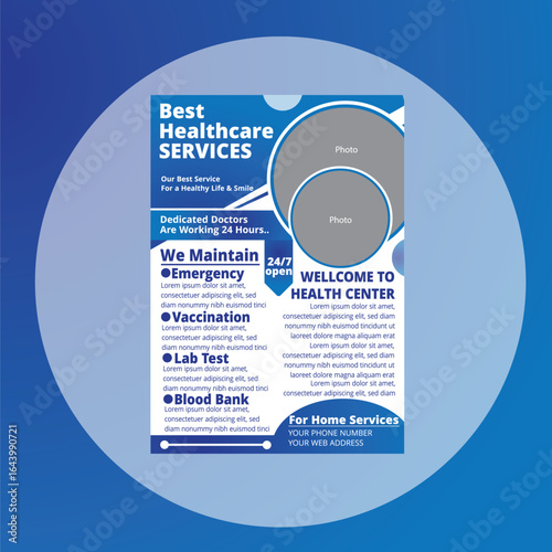 Health care flyer design