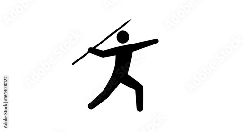 Person throwing a javelin 