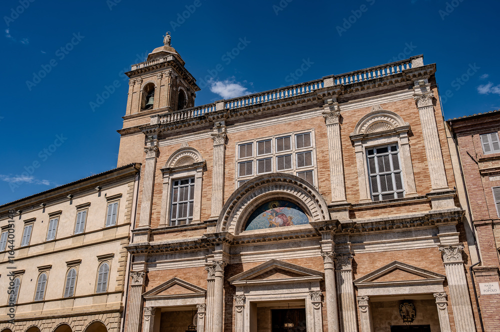 Built between 1785 and 1798 by the Ticino architect Pietro Maggi. It has a neoclassical Louis XVI interior and a facade built only at the end of the nineteenth century. Built between 1785 and 1798 by the Ticino architect Pietro Maggi. It has a neoclassical Louis XVI interior and a facade built only at the end of the nineteenth century.
