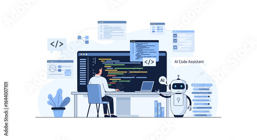 AI-Powered Software Development: Human and Robot Collaboration in Coding Environment