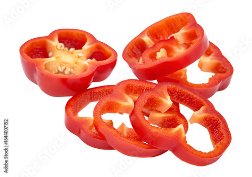 Fresh red bell peppers sliced and ready to enhance culinary dishes with vibrant color and flavor