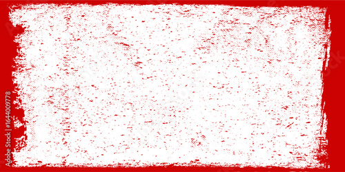 red grunge frame brush. Sketch  background
