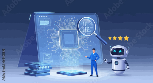 Artificial intelligence optimizing and enhancing chip performance and manufacturing process quality control with human oversight