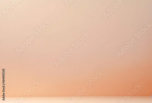 Soft peach gradient studio background with floor