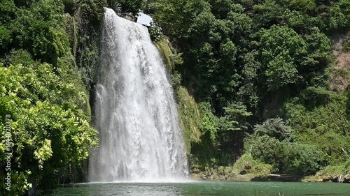 The Cascata Grande is formed by the left arm of the Liri River and is approximately 27 meters high:one of the few waterfalls to be found in the historic center of a city, unique in Italy and in Europe