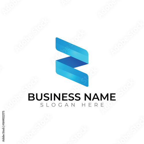 Modern Abstract Blue Business Logo Design