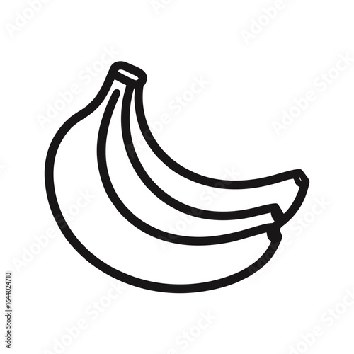 Simple banana logo icon vector
