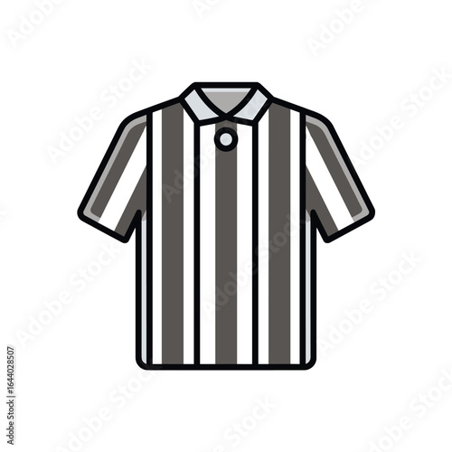 Classic referee uniform.