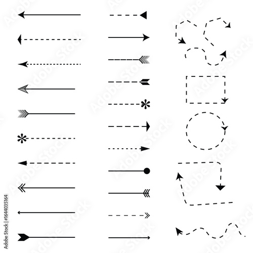A collection of diverse arrow designs, vector trans parent background