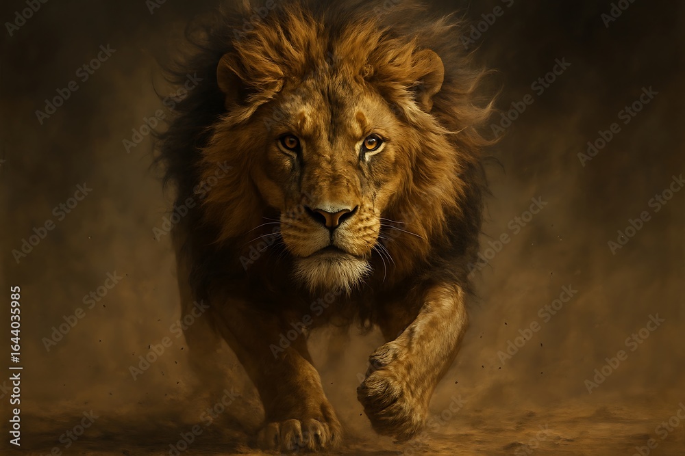 Fototapeta premium portrait of a lion