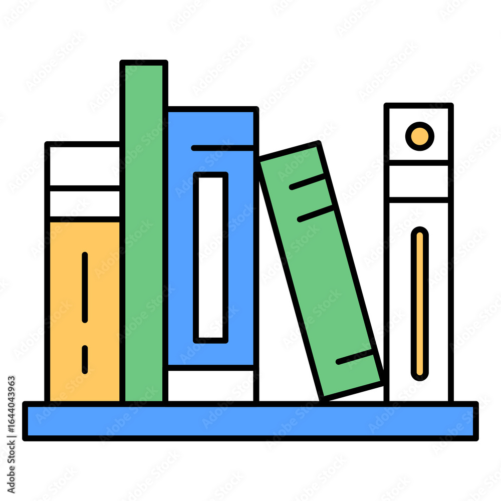 Fototapeta premium Library Vector Icon In Flat Modern Style