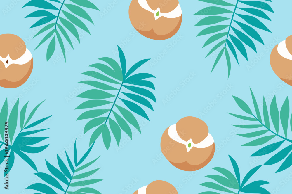 Obraz premium seamless background with palm trees