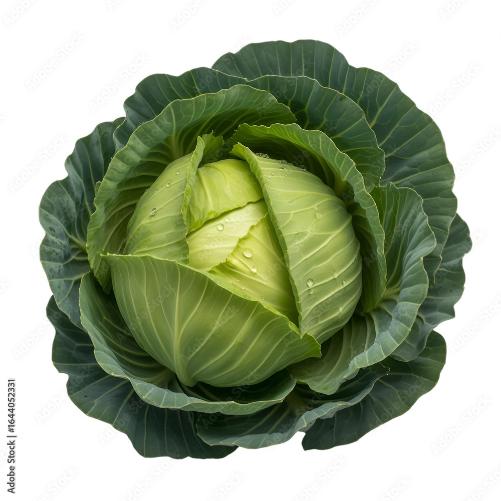 Obraz premium Fresh vegetable Cabbage isolated on white background