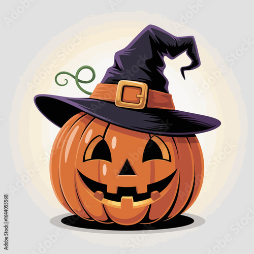 halloween pumpkin with hat