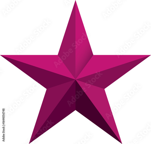 Red star. Green Christmas star isolated on white background. Nice illustration of a 3d look Red star on white background. Star vector collection.