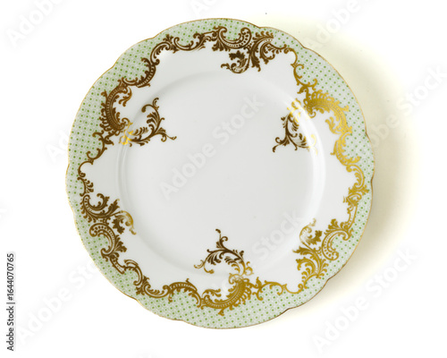 Decorative Plates On White Background