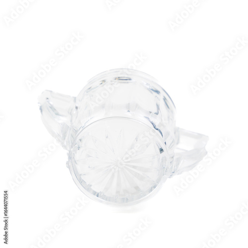 Crystal Dishes on a White Background