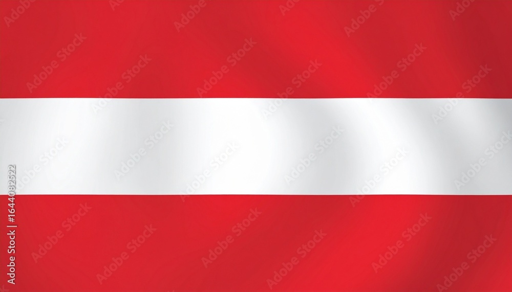 Fototapeta premium Flag of Austria with three horizontal stripes—red, white, red—symbolizing national identity.