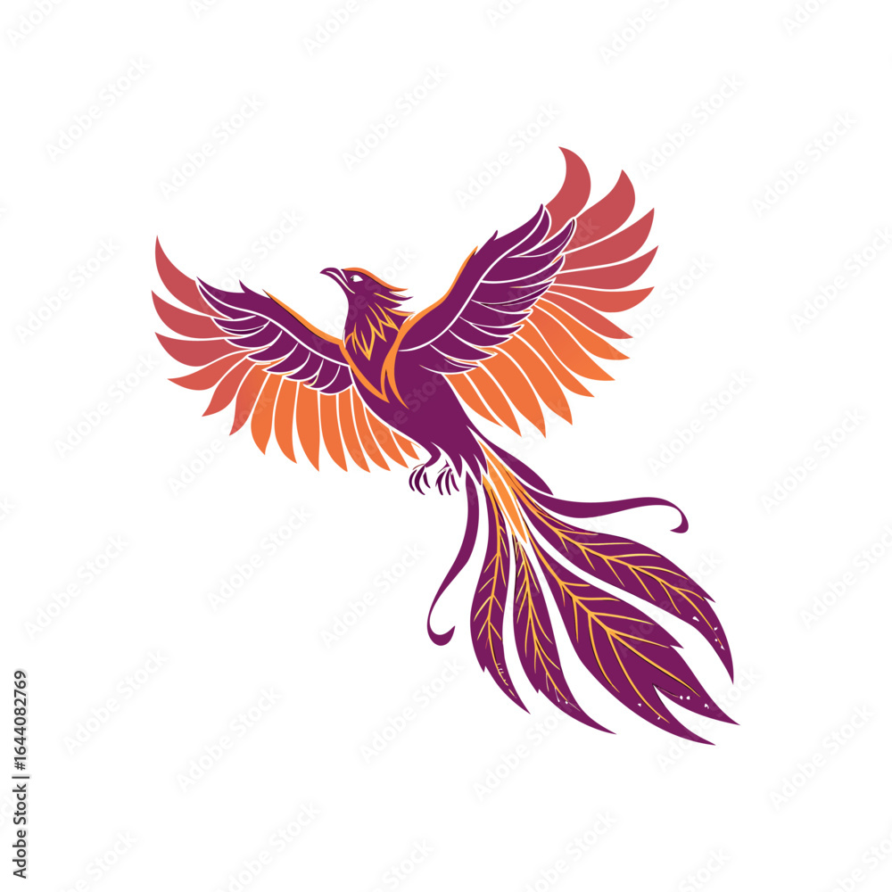 Obraz premium abstract bird logo