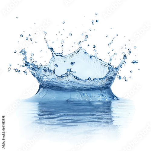Invigorating water splash with crown effect is perfect for product promotion and creative projects