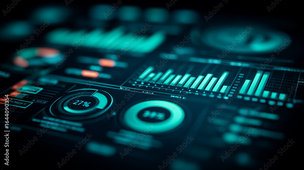 Modern analytics dashboard filled with charts and gauges, communicating business intelligence, KPIs, and real time insight for strategic management and operational performance.
Modern analytics dashboard filled with charts and gauges, communicating business intelligence, KPIs, and real time insight for strategic management and operational performance.