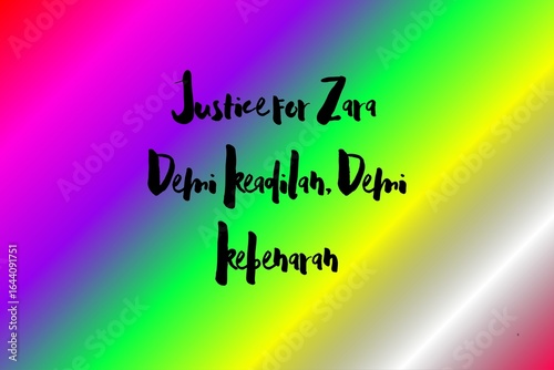 Justice for Zara – Rainbow Gradient Aura Truth