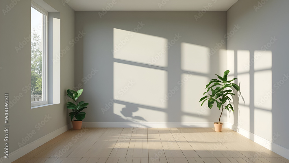 Fototapeta premium empty room with a window