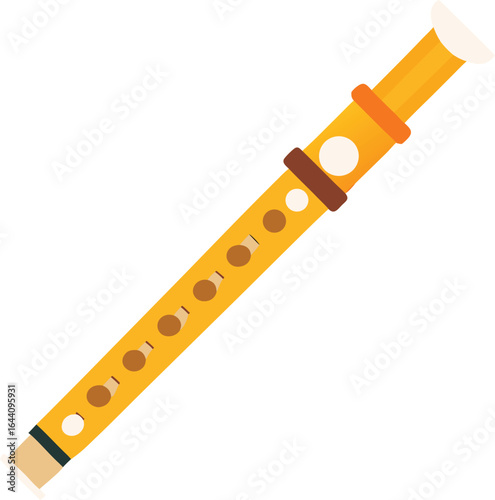 recorder flute vector classic simple design