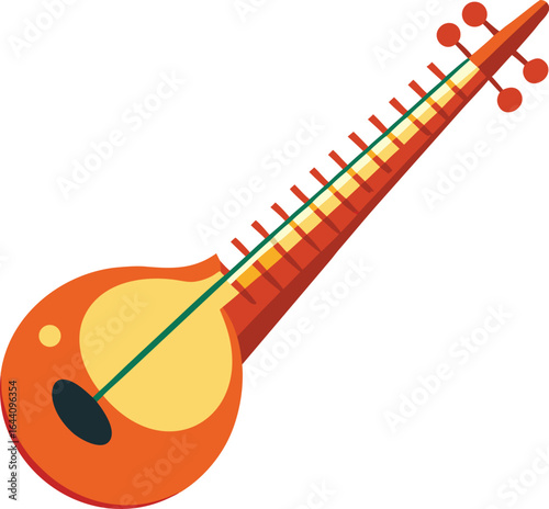 sarod vector Indian classical plucked string